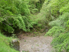 Blackbrook Quarry from the 'bridge', Caerphilly, June 2013